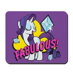 Size: 550x550 | Tagged: safe, rarity, pony, unicorn, g4, diamond, eyes closed, fabulous, female, mare, mousepad, solo