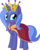 Size: 5730x7197 | Tagged: safe, artist:cyanlightning, princess luna, alicorn, pony, g4, .svg available, absurd resolution, cape, clothes, crown, cute, ear fluff, female, folded wings, food, jewelry, looking at you, lunabetes, mare, regalia, s1 luna, simple background, solo, tongue out, transparent background, vector, wings