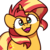 Size: 1000x1000 | Tagged: safe, artist:sugar morning, sunset shimmer, pony, unicorn, g4, :3, bust, cute, faic, female, looking at you, mare, shimmerbetes, simple background, smiling, solo, sugar morning's smiling ponies, transparent background