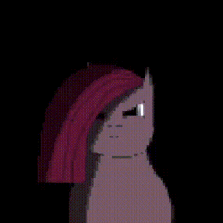 Size: 320x320 | Tagged: safe, alternate version, artist:undeadponysoldier, pinkie pie, earth pony, pony, g4, animated, female, looking at you, mare, pinkamena diane pie, pixel art, pixelated, quick draw, satisfying, solo