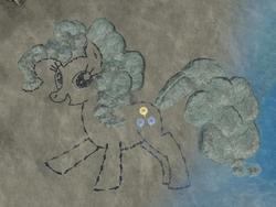 Size: 1536x1152 | Tagged: safe, artist:dmann892, pinkie pie, earth pony, pony, g4, female, gun, halo (series), halo: reach, rock, solo, weapon