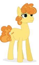 Size: 555x923 | Tagged: safe, artist:pgthehomicidalmaniac, oc, oc only, oc:garlic bread, earth pony, pony, base used, male, simple background, solo, stallion, transparent background