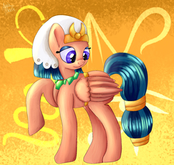 Size: 1956x1862 | Tagged: safe, artist:appleneedle, somnambula, pegasus, pony, g4, female, looking at butt, mare, solo