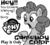 Size: 640x576 | Tagged: safe, artist:isupersonic95, pinkie pie, earth pony, pony, g4, 8-bit, black and white, engrish, error, game boy, grayscale, logo, monochrome, surprised, warning