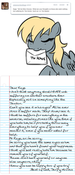 Size: 750x1740 | Tagged: safe, artist:jitterbugjive, derpy hooves, pony, lovestruck derpy, g4, female, letter, solo