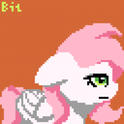 Size: 384x384 | Tagged: safe, artist:bitassembly, oc, oc:sugar morning, pegasus, pony, animated, bored, looking at you, pixel art, simple background, smiling, solo, sugar morning's smiling ponies