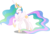 Size: 10000x6703 | Tagged: safe, artist:dashiesparkle, artist:fruft, princess celestia, alicorn, pony, a royal problem, g4, .svg available, absurd resolution, cute, cutelestia, cutie mark, eyes closed, female, mare, open mouth, simple background, solo, transparent background, vector