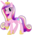 Size: 5416x5879 | Tagged: safe, artist:andoanimalia, princess cadance, alicorn, pony, g4, absurd resolution, beautiful, concave belly, crown, cutie mark, female, folded wings, hoof shoes, jewelry, looking at you, mare, pretty, raised hoof, regalia, simple background, slender, smiling, solo, thin, tiara, transparent background, vector, wings