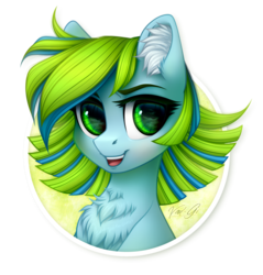 Size: 1650x1725 | Tagged: dead source, safe, artist:vird-gi, oc, oc only, pony, bust, ear fluff, simple background, solo, transparent background
