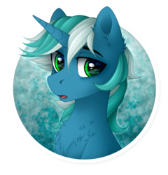 Size: 1600x1670 | Tagged: dead source, safe, artist:vird-gi, oc, oc only, pony, unicorn, bust, solo
