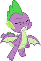 Size: 3234x4803 | Tagged: safe, artist:memnoch, spike, dragon, between dark and dawn, g4, claws, eyes closed, male, simple background, solo, spread toes, transparent background, vector, winged spike, wings