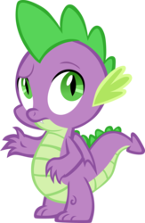 Size: 4660x7162 | Tagged: safe, artist:memnoch, spike, dragon, g4, claws, male, simple background, solo, tail, transparent background, vector, winged spike, wings