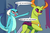 Size: 3677x2441 | Tagged: safe, artist:chedx, princess ember, thorax, changedling, changeling, dragon, comic:griffonstone's new ambassador, g4, blushing, denial, dragoness, female, high res, king thorax, male, protesting, ship:embrax, shipping, straight, tsundere