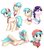 Size: 1488x1710 | Tagged: safe, artist:luciferamon, coco pommel, rarity, earth pony, pony, unicorn, g4, bowtie, butt, clothes, cocoa cantle, elusive, female, flower, flower in hair, lying down, male, mare, necktie, plot, rule 63, simple background, stallion, white background