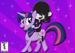 Size: 1754x1240 | Tagged: safe, artist:eezyseven, twilight sparkle, alicorn, pony, g4, crossover, lucy loud, the loud house, twilight sparkle (alicorn)