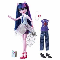 Size: 1500x1500 | Tagged: safe, sci-twi, twilight sparkle, equestria girls, g4, my little pony equestria girls: better together, clothes, cutie mark on clothes, female, glasses, high heels, legs, lipstick, merchandise, necktie, shoes, simple background, toy, white background