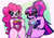 Size: 4290x3000 | Tagged: safe, artist:nelljoestar, pinkie pie, sci-twi, twilight sparkle, equestria girls, g4, my little pony equestria girls: better together, big breasts, breasts, busty pinkie pie, busty sci-twi, cleavage, clothes, curvy, female, glasses, grin, hourglass figure, looking at you, smiling, swimsuit, thighlight sparkle, thighs, thunder thighs, wasp waist