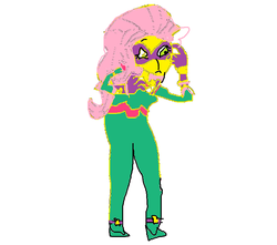 Size: 778x688 | Tagged: safe, artist:humanmuck, fluttershy, saddle rager, human, equestria girls, g4, power ponies