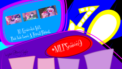 Size: 1152x648 | Tagged: safe, edit, pinkie pie, twilight sparkle, alicorn, earth pony, pony, a trivial pursuit, g4, my little pony: friendship is magic, button, game show, hooves, illustrator, mlp s9 countdown, photoshop, screen, twilight sparkle (alicorn), twilynanas