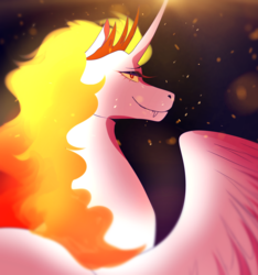 Size: 1874x2000 | Tagged: safe, artist:burgerpaws, daybreaker, alicorn, pony, g4, female, missing accessory, solo