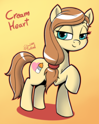 Size: 1188x1483 | Tagged: safe, artist:soulcentinel, oc, oc only, oc:cream heart, earth pony, pony, female, mare, solo