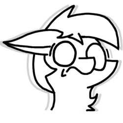 Size: 478x478 | Tagged: safe, artist:theartisttree, oc, oc only, oc:theartisttree, earth pony, pony, black and white, emoji, emotes, expressions, grayscale, monochrome, scared, shaking, shocked, solo, spooked, surprised