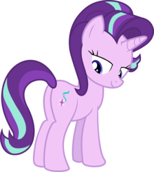 Size: 6465x7217 | Tagged: safe, artist:uigsyvigvusy, starlight glimmer, pony, unicorn, g4, absurd resolution, butt, female, glimmer glutes, looking back, mare, plot, simple background, solo, transparent background, vector