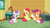 Size: 1280x720 | Tagged: safe, edit, edited screencap, editor:slayerbvc, screencap, apple bloom, scootaloo, sweetie belle, earth pony, pegasus, pony, unicorn, g4, the fault in our cutie marks, accessory-less edit, clubhouse, crusaders clubhouse, cutie mark, cutie mark crusaders, depressed, female, filly, missing accessory, sad, sitting, the cmc's cutie marks