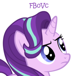 Size: 500x500 | Tagged: safe, starlight glimmer, pony, g4, female, serious, serious face, signature, solo, vector, watermark