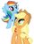 Size: 775x1030 | Tagged: safe, artist:appledashian, artist:faithydash, applejack, rainbow dash, earth pony, pegasus, pony, g4