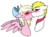 Size: 580x424 | Tagged: safe, artist:minty25, oc, oc only, oc:bay breeze, oc:triforce treasure, earth pony, pegasus, pony, cute, female, kissing, male, oc x oc, shipping, simple background, straight, transparent background