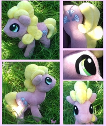 Size: 2531x3000 | Tagged: safe, artist:noxi1_48, millie, earth pony, pony, g4, background pony, felt, fetch, fleece, green eyes, high res, irl, minky, no mouth, no nose, photo, plushie, solo, standing