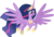 Size: 7360x4934 | Tagged: safe, artist:shootingstarsentry, twilight sparkle, alicorn, pony, g4, official, the last problem, absurd resolution, adult, crown, cute, ethereal mane, female, flying, hoof shoes, jewelry, mare, older, older twilight, older twilight sparkle (alicorn), open mouth, peytral, princess twilight 2.0, regalia, simple background, solo, spread wings, that was fast, transparent background, twiabetes, twilight sparkle (alicorn), vector, wings