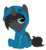 Size: 687x747 | Tagged: safe, artist:crystal-tranquility, oc, oc only, oc:ebony, alicorn, pony, female, filly, one eye closed, onesie, simple background, solo, transparent background, wink