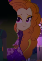 Size: 332x481 | Tagged: safe, screencap, adagio dazzle, equestria girls, find the magic, g4, my little pony equestria girls: better together, adoragio, cropped, cute, female, hey there, mid-blink screencap, smiling, solo, when she smiles