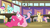 Size: 1366x768 | Tagged: safe, edit, edited screencap, screencap, bon bon, fluttershy, golden crust, lyra heartstrings, midnight snack (g4), pinkie pie, sweetie drops, earth pony, pegasus, pony, unicorn, a trivial pursuit, g4, butt, drink, faic, female, food, friendship student, male, mare, plot, stallion, table