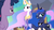 Size: 1366x768 | Tagged: safe, screencap, princess celestia, princess luna, twilight sparkle, alicorn, pony, g4, my little pony: friendship is magic, the summer sun setback, pointing, sad, twilight sparkle (alicorn)