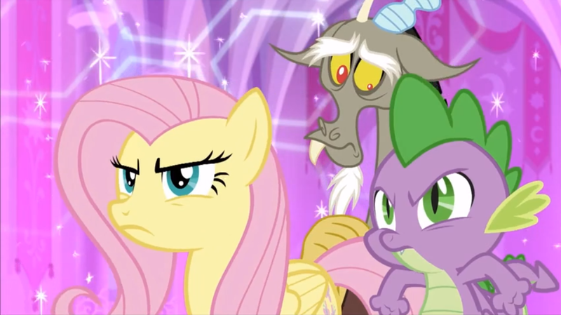 3707 - safe, screencap, character:discord, species:draconequus, episode:the  return of harmony, g4, my little pony: friendship is magic, animated,  chaos, cropped, discord being discord, discorded landscape, gif, green sky,  leg wiggle, male, reaction