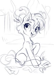 Size: 1131x1600 | Tagged: safe, artist:sofiko-ko, oc, earth pony, pony, sketch, wip