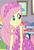 Size: 615x893 | Tagged: safe, screencap, fluttershy, costume conundrum, costume conundrum: rarity, equestria girls, g4, my little pony equestria girls: choose your own ending, bare shoulders, clothes, cropped, cute, dress, female, jewelry, leaned forward, princess fluttershy, rarity's bedroom, seriously, sleeveless, strapless, tiara