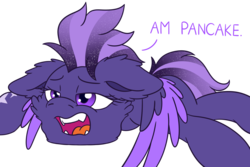 Size: 3000x2000 | Tagged: safe, artist:shad0w-galaxy, oc, oc only, oc:shadow galaxy, pegasus, pony, fangs, female, high res, lying down, mare, simple background, solo, transparent background