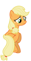 Size: 4448x8722 | Tagged: safe, artist:estories, applejack, earth pony, pony, g4, absurd resolution, female, hatless, missing accessory, simple background, solo, transparent background, vector
