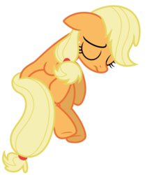 Size: 5691x6628 | Tagged: safe, artist:estories, applejack, earth pony, pony, g4, absurd resolution, female, hatless, mare, missing accessory, simple background, solo, transparent background, vector