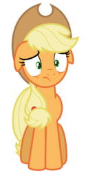 Size: 3251x6500 | Tagged: safe, artist:estories, applejack, earth pony, pony, g4, absurd resolution, female, floppy ears, simple background, solo, transparent background, vector