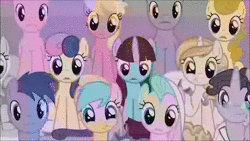 Size: 1920x1080 | Tagged: safe, screencap, blues, bon bon, caramel, carrot top, cloud kicker, golden harvest, goldengrape, jet set, lily, lily valley, lucky clover, lyra heartstrings, noteworthy, princess celestia, princess luna, royal riff, say cheese, sir colton vines iii, sunshower raindrops, sweet biscuit, sweetie drops, tender brush, twilight sparkle, winter lotus, alicorn, earth pony, pony, unicorn, g4, the summer sun setback, animated, background pony, background pony audience, cookie, eating, female, food, gasp, male, mare, sitting, sound, stallion, twilight sparkle (alicorn), webm
