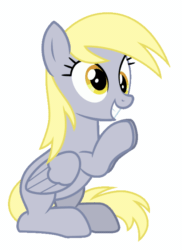 Size: 500x688 | Tagged: safe, artist:cheezedoodle96, derpy hooves, pegasus, pony, g4, leap of faith, animated, clapping, cute, derpabetes, female, gif, loop, mare, reaction image, simple background, sitting, smiling, solo, transparent background, vector