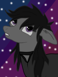 Size: 384x508 | Tagged: safe, artist:luyna, oc, earth pony, pony, looking up