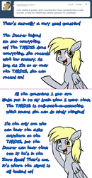 Size: 780x1502 | Tagged: safe, artist:jitterbugjive, derpy hooves, pony, lovestruck derpy, g4, ask, female, solo, tumblr