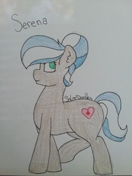 Size: 3264x2448 | Tagged: safe, artist:solardoodles, oc, oc only, earth pony, pony, high res, nurse, smiling, solo, traditional art