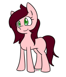 Size: 1280x1494 | Tagged: safe, artist:spheedc, oc, oc only, oc:jasmine fahrenheit, earth pony, pony, female, mare, simple background, smiling, solo, standing, transparent background